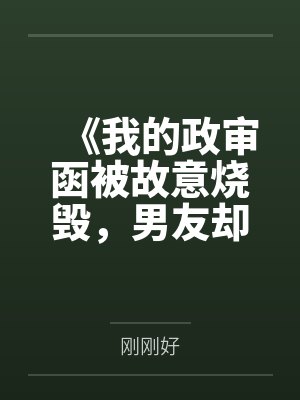 《我的政审函被故意烧毁，男友却气昏了》