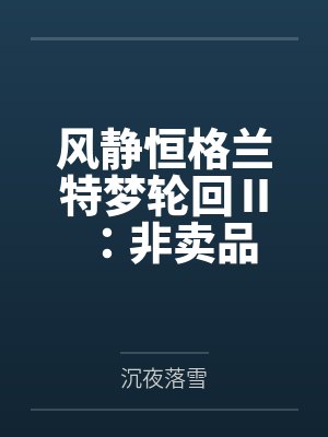 风静恒格兰特梦轮回Ⅱ：非卖品