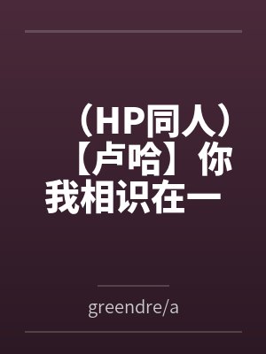 （HP同人）【卢哈】你我相识在一次魔法的奇迹里